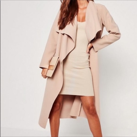 Missguided Jackets & Blazers - Missguided long cream jacket